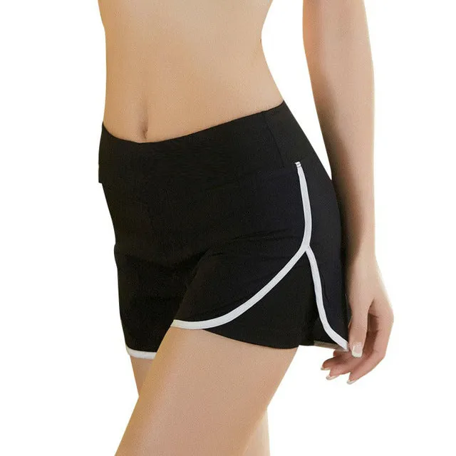 Quick Dry Side Slit Elastic Sports Shorts