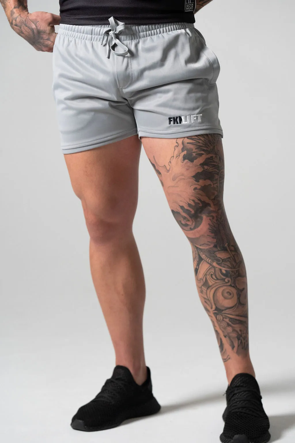 Relentless | Men's Gym Shorts | Silver