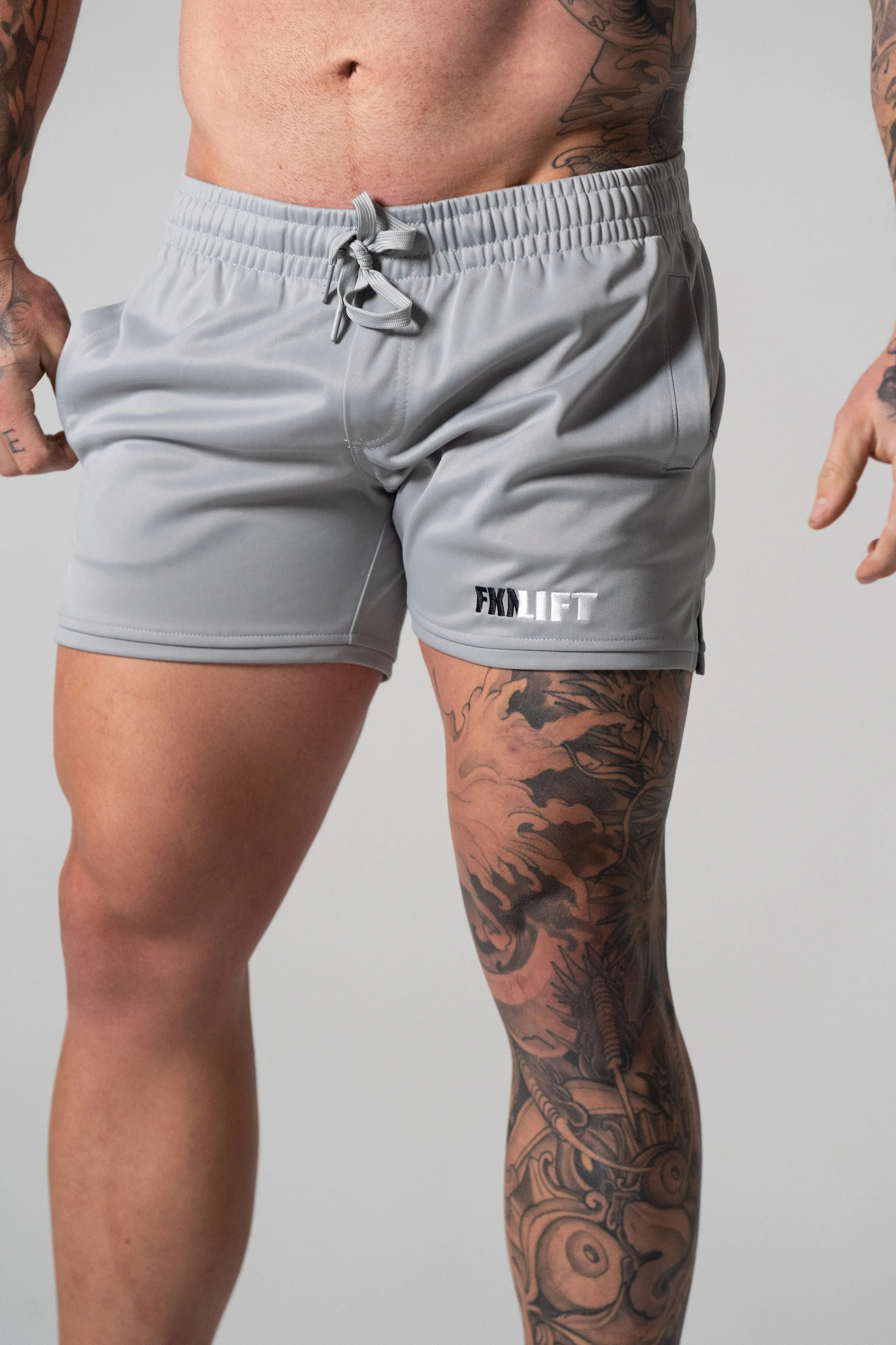 Relentless | Men's Gym Shorts | Silver