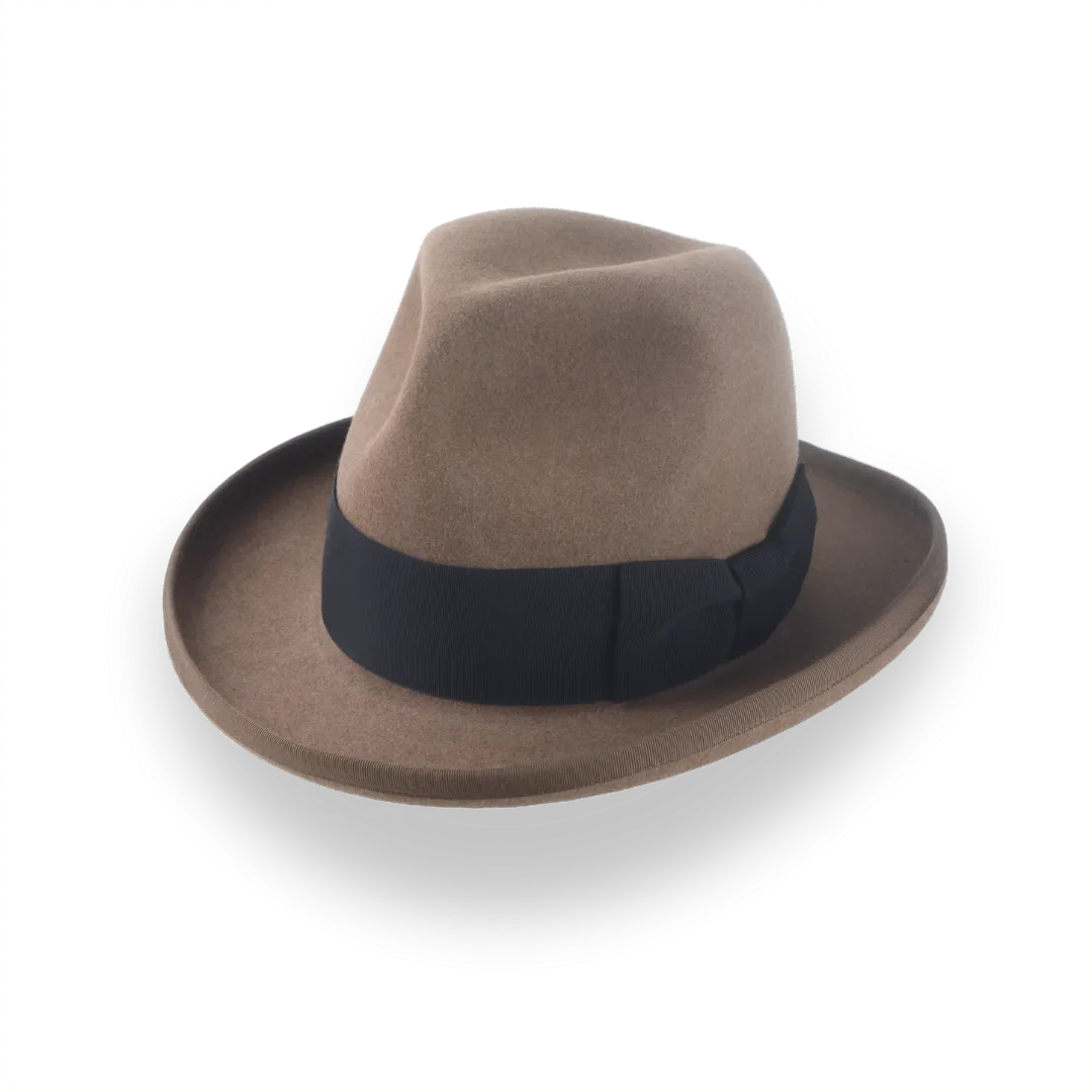 Retro Homburg Hat for Men in Premium Fur Felt | The Phaeton