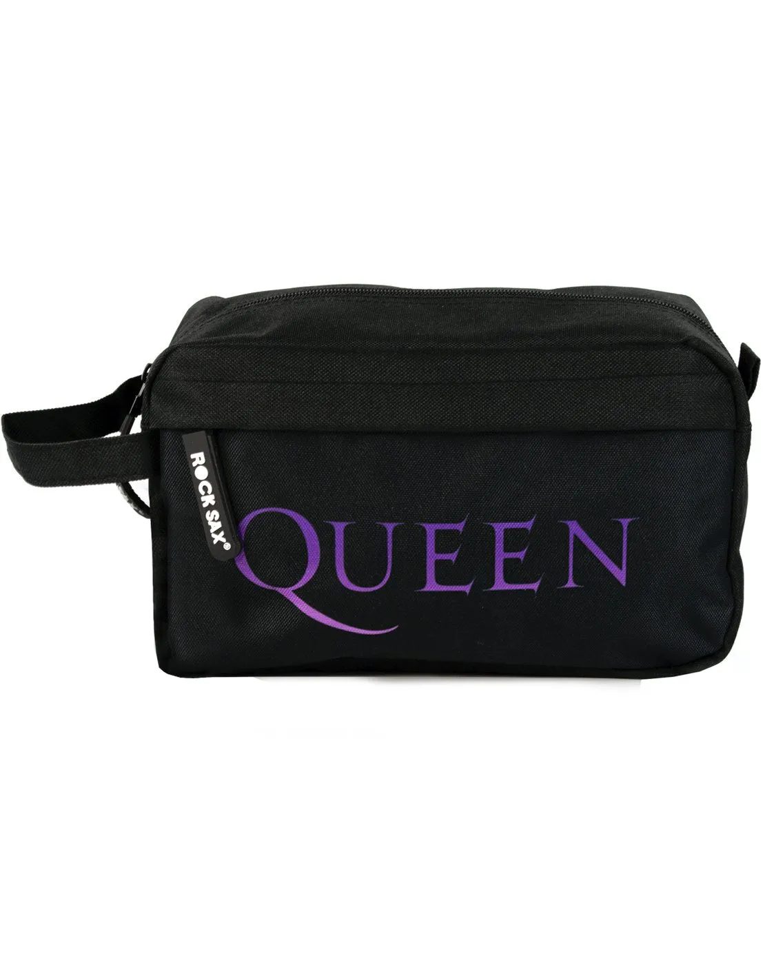 Rock Sax Queen Logo Wash Bag - Black