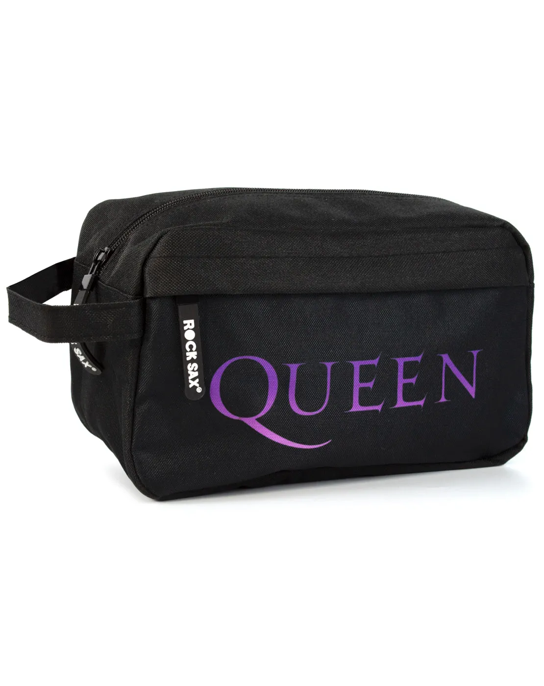 Rock Sax Queen Logo Wash Bag - Black