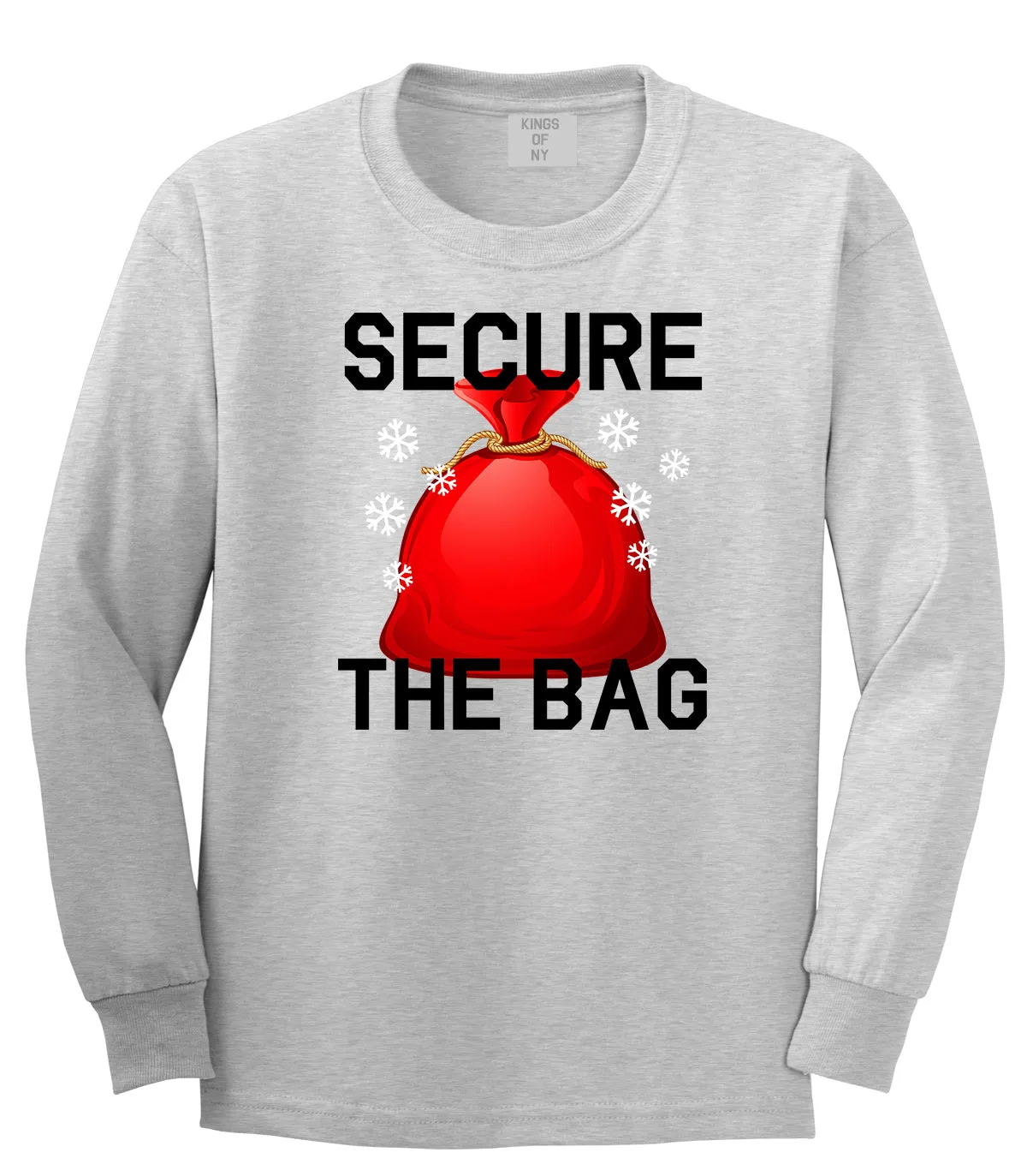 Secure The Bag Hiphop Christmas Mens Long Sleeve T-Shirt