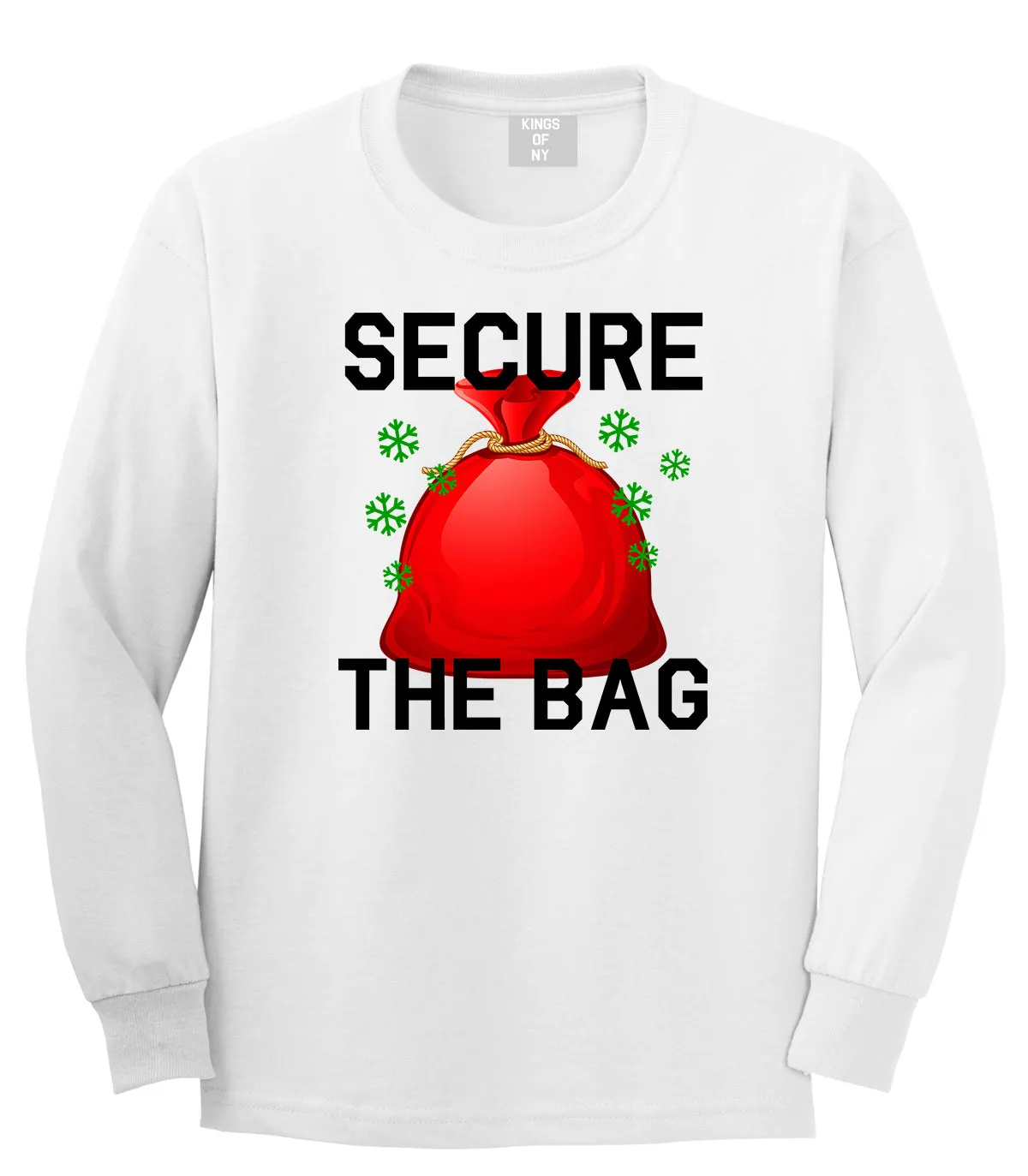 Secure The Bag Hiphop Christmas Mens Long Sleeve T-Shirt