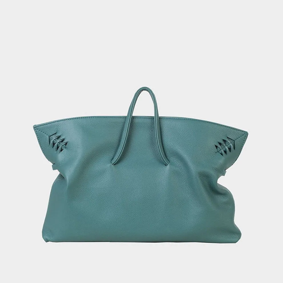 Swan Clutch Deep Aqua