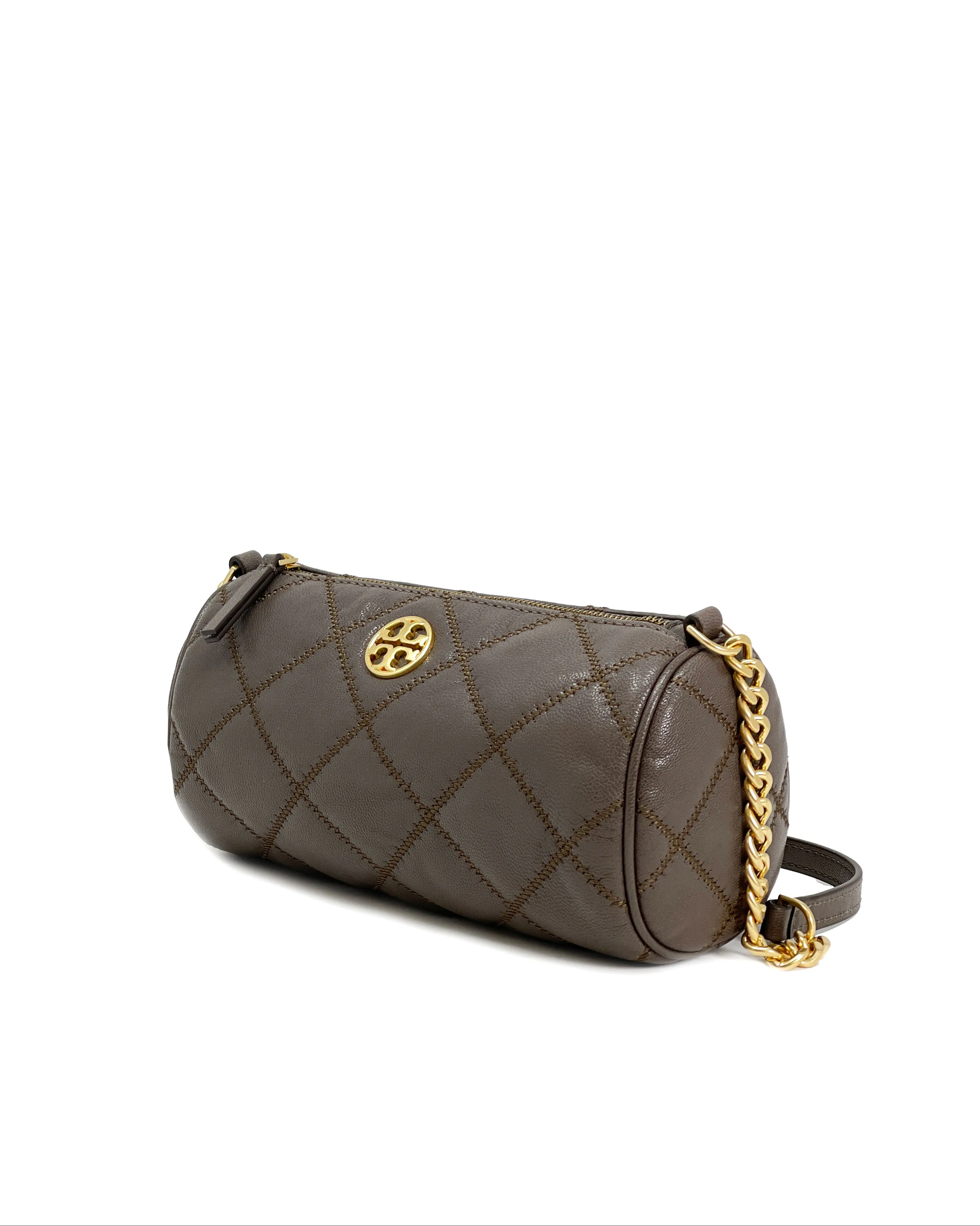 Tory Burch Volcanic Stone Willa Barrel Crossbody Bag