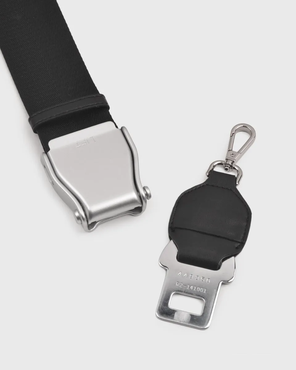 TOS x SIA Seat Belt Bag Strap (Black/Silver)