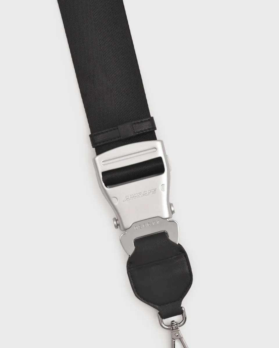 TOS x SIA Seat Belt Bag Strap (Black/Silver)