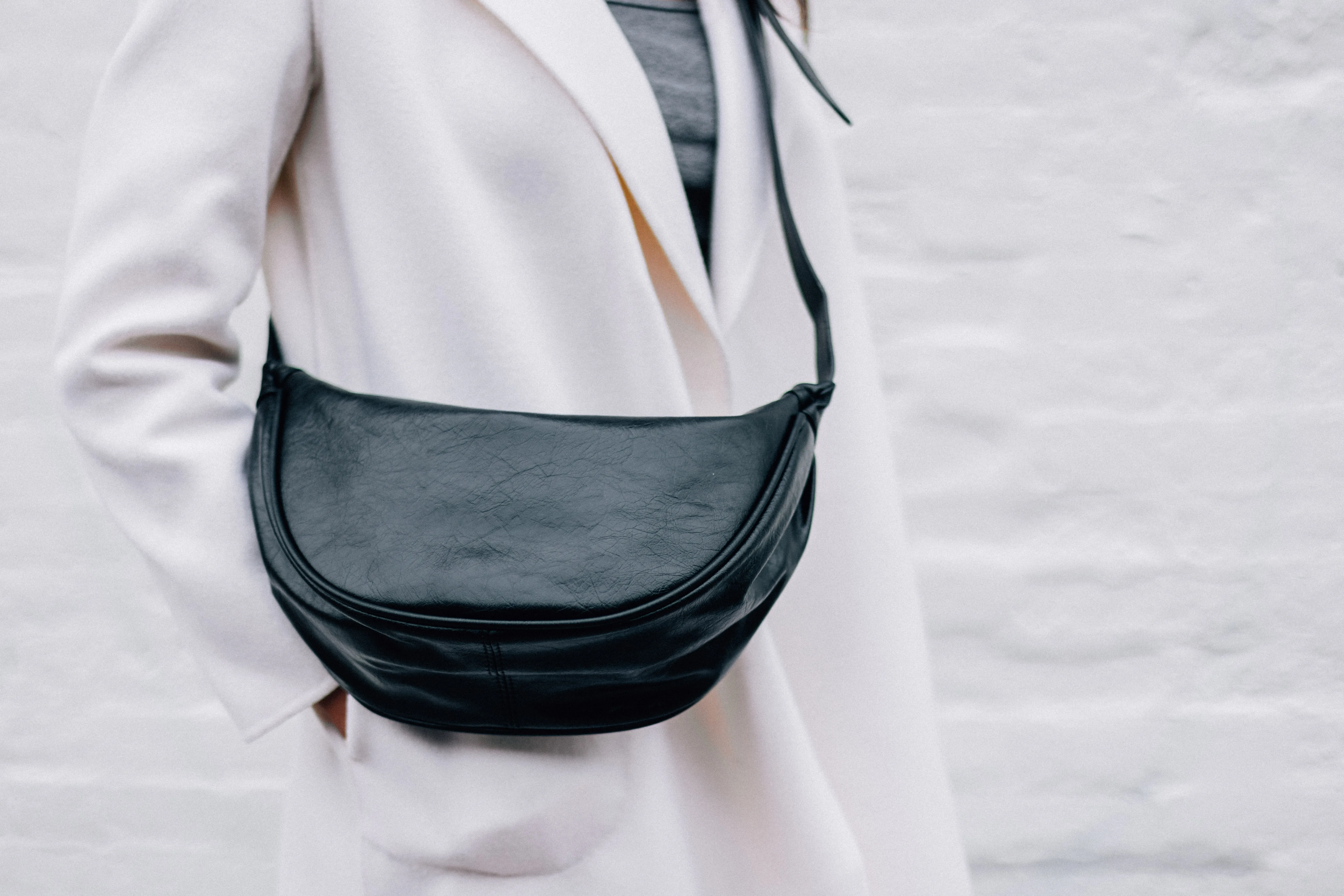 VEGAN HALF MOON CROSSBODY