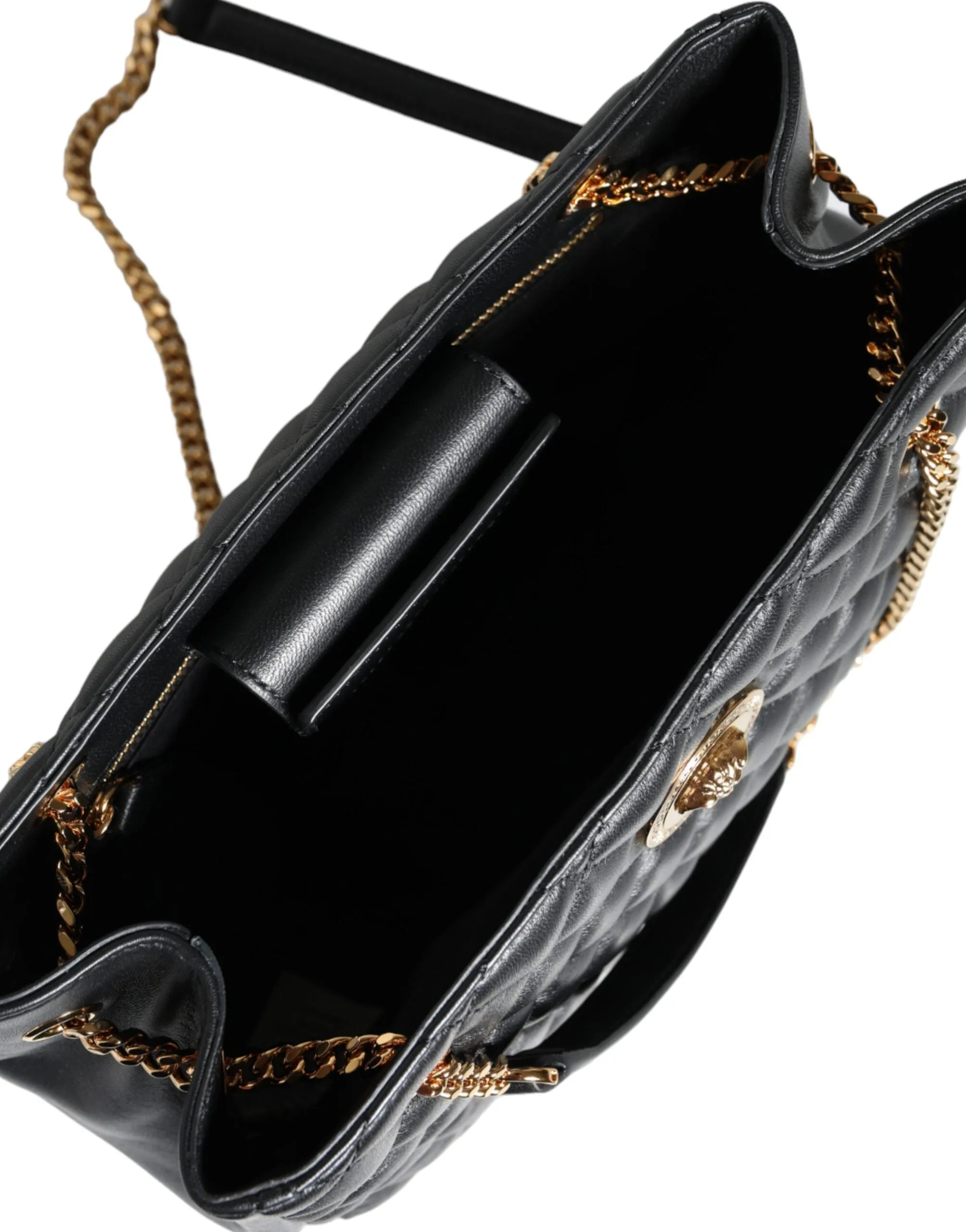 Versace Medusa Black Gloss Shoulder Bag