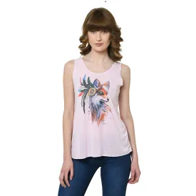 Vimal Jonney Pink Tank Top For Women's