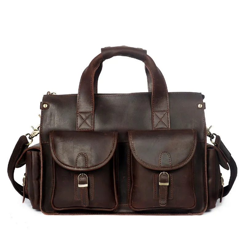 Vintage Leather Briefcases for Men YD-8045