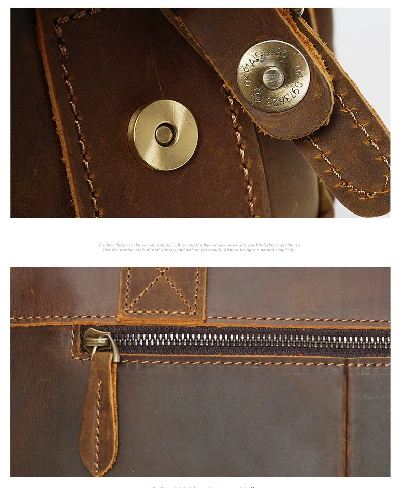 Vintage Leather Briefcases for Men YD-8045