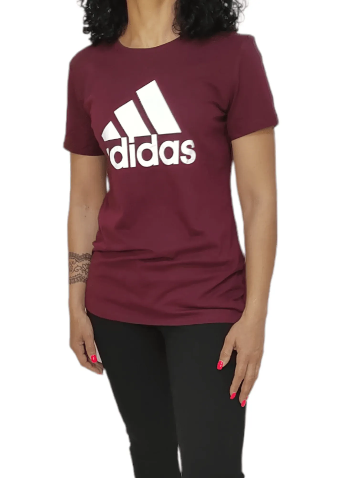 Women Tshirt - Big logo - Burgundy