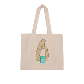 Yellow Rock with Water Large Organic Tote Bag